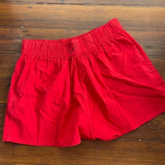 Vintage Energie hi rise elastic waist pull on baggie boxer style shorts mens M - Picture 1 of 6